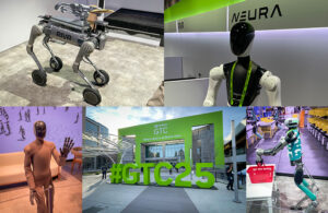 a collage of images from GTC 2025.
