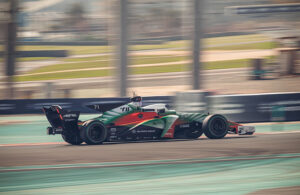 a2rl race car on track.