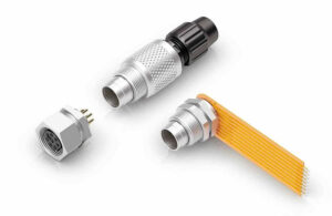 Binder's M9 circular connectors.