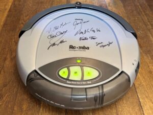 First generation of the Roomba robot vacuum.