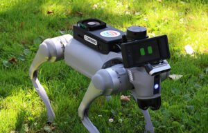 OpenMind said its OM1 Beta operating system enables robots such as this quadruped to perceive, reason, and act without proprietary limitations.